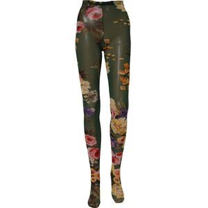 Dolce & Gabbana Red Floral Fishnet Tights Stockings Pantyhose Women's Socks